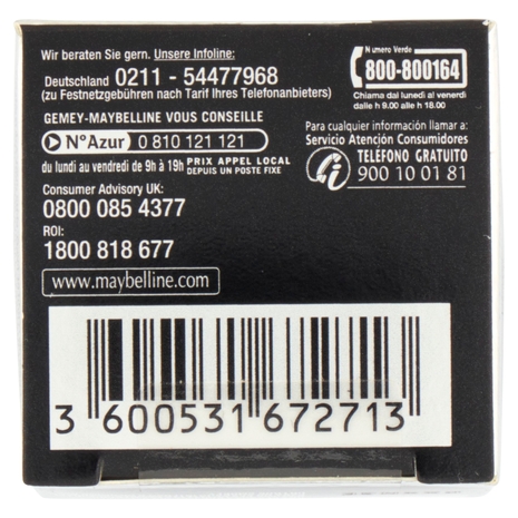 Maybelline New York Tattoo Liner Gel Pot Black + 2 in 1 Brush